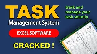 Task Management System in Excel | Application | Vivekananda Sinha | Video 81