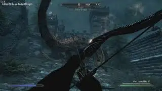 Ancient Dragon yeets Wilhelm (Skyrim) 