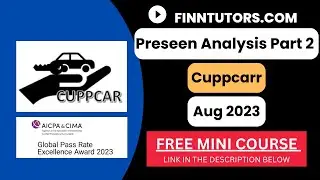 CIMA MCS Feb24 Pre-seen Analysis Part 2 - Cuppcarr