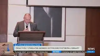 The Commercial Bank of Ethiopia and GAMMA on the English-language news EBC