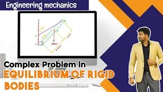 Equilibrium of rigid bodies | Support Reactions | Lever problem | Engineering mechanics | Tamil