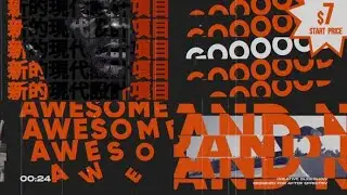 After Effects Template: Kinetic Text Intro + Kinetic Titles Pack