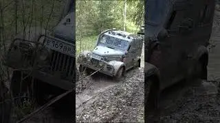 Неожиданное препятствие для ГАЗ-69 #Shorts