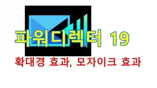 파워디렉터: 확대경 효과, 모자이크 효과