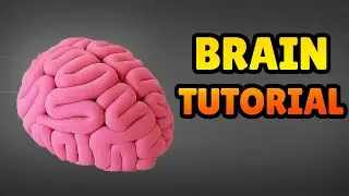 🔴 Making Miniature HUMAN BRAIN Halloween - Easy Polymer Clay, Fondant Tutorial DIY