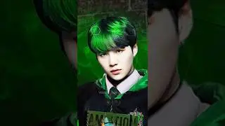 B T S  SUGA as Slytherin in Harry Potter 
