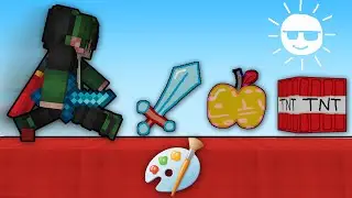 SADECE PAİNT ile Çizilen TEXTURE PACK! | minecraft bedwars