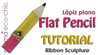 Tutorial easy Flat Pencil Ribbon Sculpture (English/Español)