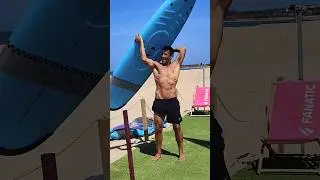 Swinging a Surf board 🏄⚔️ 