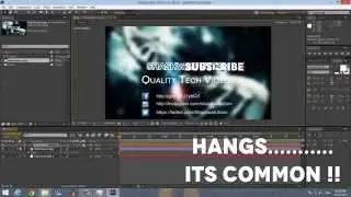 Simple Tricks to Speed Up Adobe After Effects (CS4/CS5/CS6/CC)