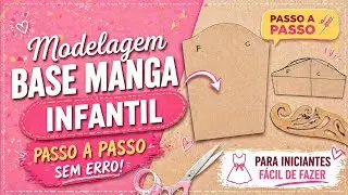 Molde de manga base infantil que encaixa perfeito CURSO MODELAGEM INFANTIL GRATUITO 