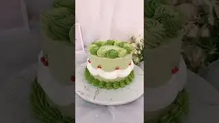 Satisfying teaching beautiful cake decoration