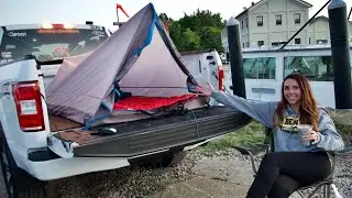 FIRST TIME TRUCK CAMPING - ft. Becca's Cooking Show