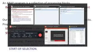 Lecture 18, ABAP Selection Screens and List Processing Events