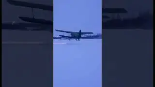 Красивый взлет со звуком. Ан-2