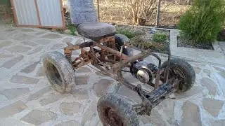 Homemade mini tractor, frame, transmission
