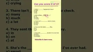 Fast test. English grammar. Share results in the comments section #shorts #english #englishgrammar