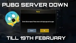 PUBG SERVER NOT RESPONDING TODAY FULL DETAILS