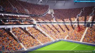 PopcornFX - Stadium Crowd using Skeletal Mesh particles