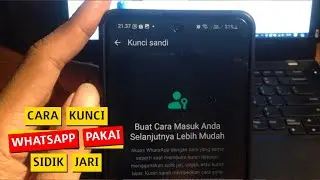 Cara Kunci Whatsapp Pakai Sidik Jari