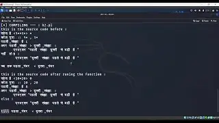 Coding In Pure Hindi Language Implementation : Compiler Development 0x08