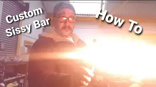 Horrific Shop Injury! Custom Harley Davidson Sissy Bar PLUS GORY INJURY!