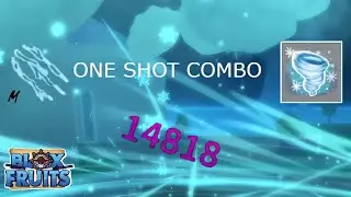 『Best E Claw + Blizzard One Shot Combo In Blox Fruits』Blizzard Bounty Hunting