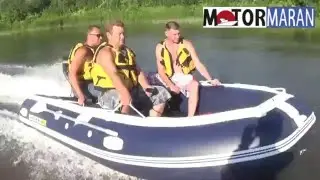 ПВХ лодка Solar jet450 tonnel на практике. Покатушки по мелководью.