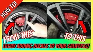 Adding Brake Caliper Decals To Your Jag! | How To | DIY