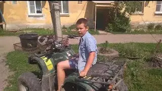 Анамальная жара/ поймали чудовище/ поим коров в поле