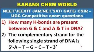 How many H-bonds present G & C ; A & T in DNA?  Complementary strand  following single strand DNA