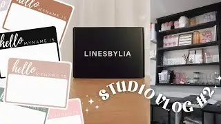 Day in the life of a small business owner - Studio Vlog #002 (Small Etsy shop)