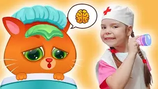 Котик Bubbu заболел и Настя лечит | Мультики для детей про котенка Бубу