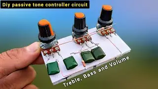 How to make Bass, Treble Volume controller circuit | Diy passive tone controller circuit 