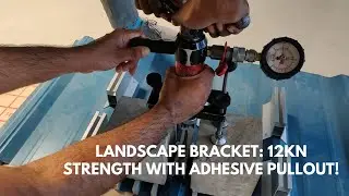Landscape bracket 100mm - 12kN withstand - Structural adhesive pullout