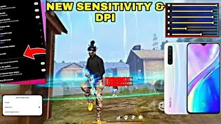 Realme 6 Free fire Sensitivity | ⚙️Custum Hud+Dpi📲 | All New Secret Settings In This Video
