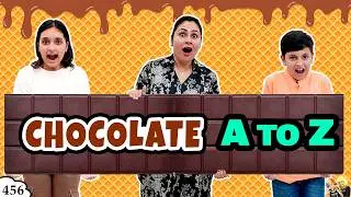CHOCOLATE A2Z | Family Comedy Eating Challenge | Guess the Chocolates | Aayu and Pihu Show