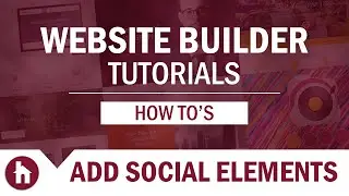 How To Add Social Elements in WebsiteBuilder