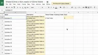 Sheets & Drive 2   Bulk creation of GDrive folders