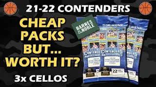 CHEAP PACKS WORTH IT? 2021-22 Panini Contenders Basketball Cello 3x Pack Review