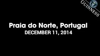 NAZARE PORTUGAL | A Maior Onda do Mundo Novo Record 2015 (HD)