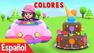 Aprender los colores con pastel de pastel de 3D Lollipops para niños y niños - Learn Colors Spanish