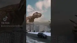 Динозавры в городе Dinosaurs in the city dinosaurios en la ciudad  