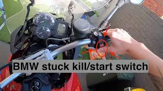 BMW Motorcycle stuck ignition/starter/kill switch - and how to fix it