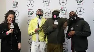 Shelly Interviews Black Eyed Peas Backstage at Jingle Ball 2021
