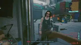 Doing side quests in Cyberpunk 2077