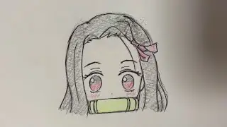 How to Draw  Nezuko Easy | demon slayer tiktok