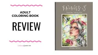 Fairies 3 - Grayscale Adult Coloring Book Review - Christine Karron