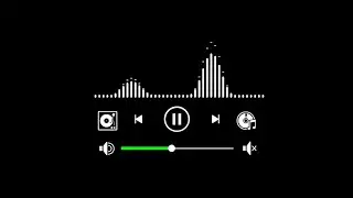 Audio Music Spectrum Black Screen | Music Player Black Screen Effect