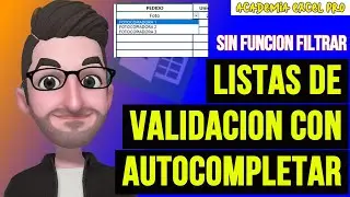 Listas DESPLEGABLES con AUTOCOMPLETAR sin la Función FILTRAR 🔥